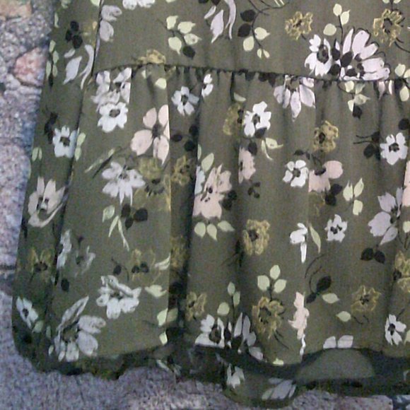 Boho Floral Body Lined Long Sleeve Blouse - Picture 4 of 5